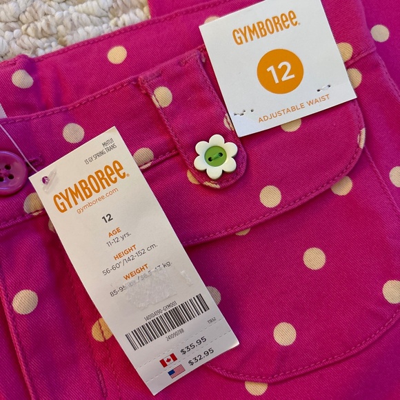 🌟 HOST PICK🌟 GYMBOREE girls polka dot pants -size 12 - Picture 2 of 5